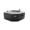 Kép 2/10 - INTEX PureSPA Onyx Black Octagon jacuzzi, sóbontó készülékkel, 4 személyes, D201 x 71 cm, fekete / fehér