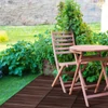 Kép 2/2 - Fa padlóburkolat - 6 léces - 30 x 30 cm - sötétbarna - 6 db / csomag