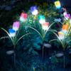 Kép 1/4 - Leszúrható szolár virág - RGB LED - 70 cm - 2 db / csomag