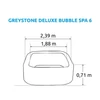 Kép 2/3 - Intex Masszázsmedence Pure Spa Bubble Greystone Deluxe 6AP