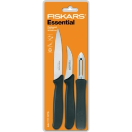 Fiskars Essential 3 db-os hámozókészlet   200716