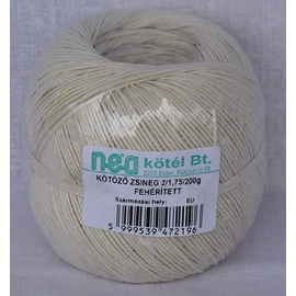 Kenderzsineg, 2/1,75, 200g, fehérített