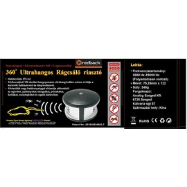 Rágcsáló riasztó - ultrahangos beltéri 375m2