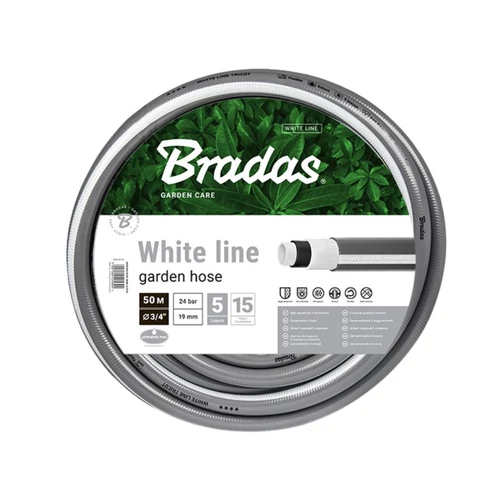 Locsoló tömlő /White Line-szürke/ 3/4" 50m