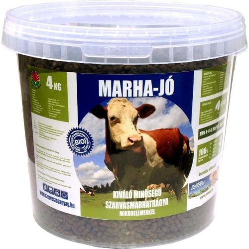Marha-Jó pelletált szarvasmarha trágya 4Kg