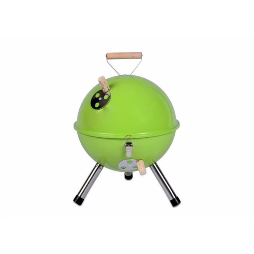 Faszenes grill kerek Mini BBQ Zöld