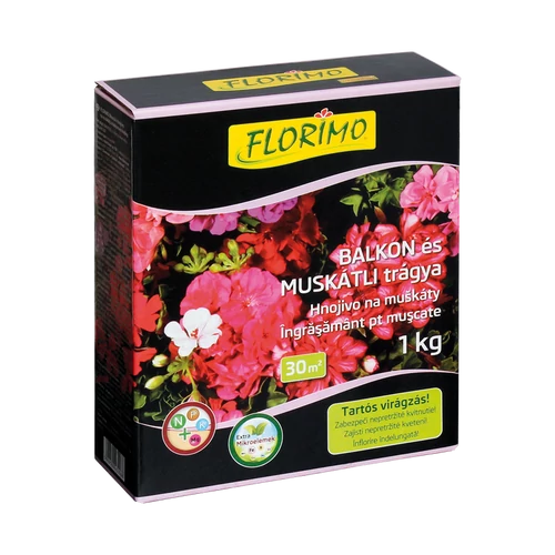 FLORIMO® Balkon és muskátli trágya 1kg